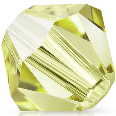 PCBIC04 PL 1 ACIYEL - Preciosa crystal bicones - acid yellow